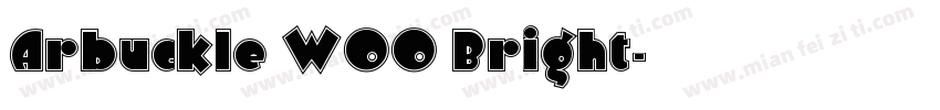 Arbuckle W00 Bright字体转换